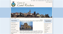 Desktop Screenshot of comune.castelrocchero.at.it